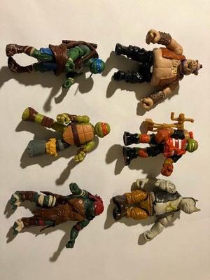 Ninja Turtles, Ninja turtles, 6 figurer fra Ninja Turtles. Perfekt stand????