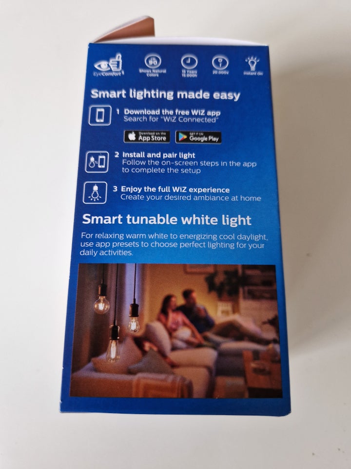 Pære, PHILIPS CL FILAMENT SMART BULB 7W G95 E27