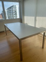 Spisebord, Corian og rustfri stål, b: 100 l: 220