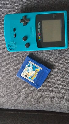 Nintendo Game Boy Color, Turkis Gameboy Color med Pokemon Blå, Sælger: Gameboy Color Turkis sammen m