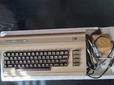 Commodore, spillekonsol, God, Commodore 64 MicroComputer med original strømforsyning i original emba