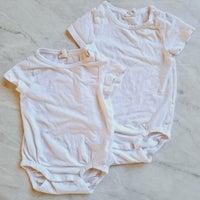Bodystocking, 2 stk tshirt t-shirt body I hvid tøjpakke,