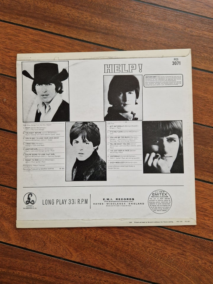 LP, Beatles, Help!