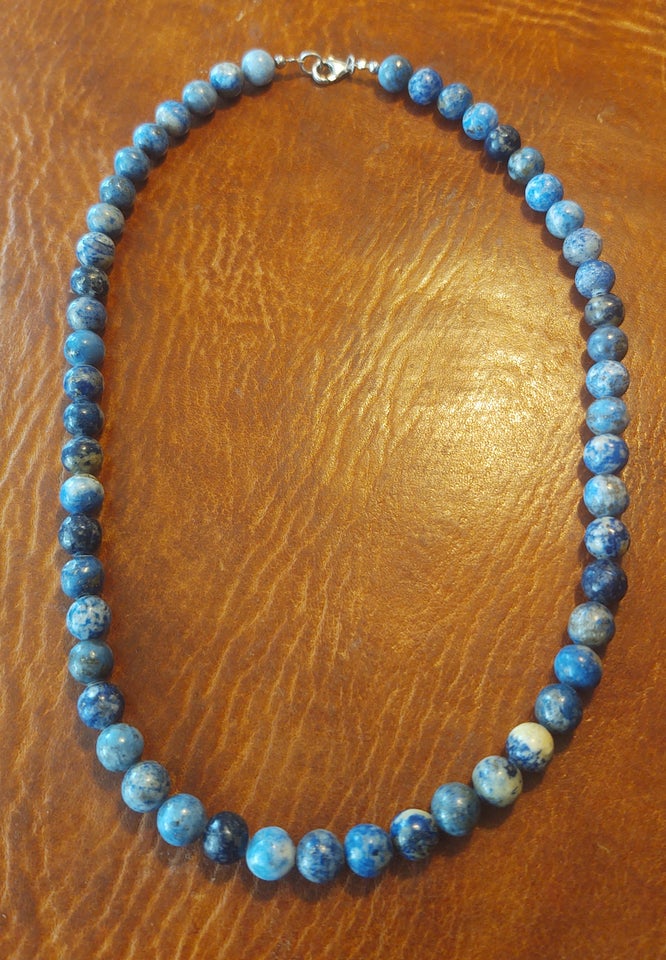 Halskæde, halvædelsten, Lapis Lazuli