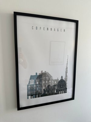 Plakat, Desenio, motiv: Blandet, b: 50 h: 70, Diverse plakater fra Desenio sælges billigt. Rammer me