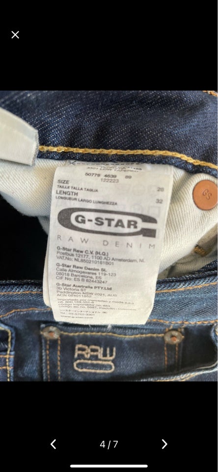 Jeans, G star, str. 28