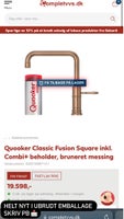 Classic Fusion Square sæt i messing , Quooker