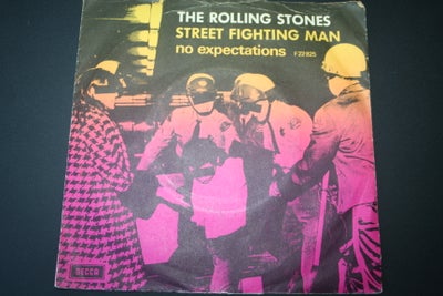 Single, Rolling Stones, Rock, Street fighting man / No expectations :VG/VG  .Sendes ikke . Afhent ( 
