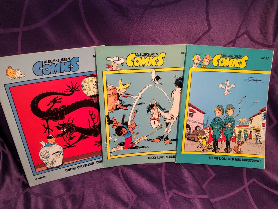 ALBUMKLUBBEN COMICS, 10,KR PR. STK.; 10 STK FOR 75, KR....