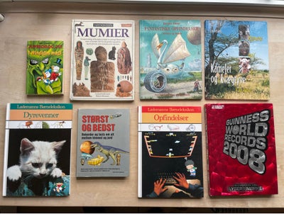 Mumier, størst og bedst, Guinness World records, Jørgen Duus, Høst og Viden, Bogpakke med 8 bøger sæ