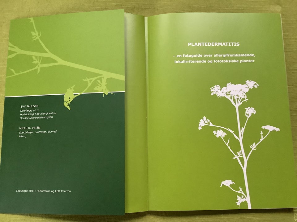 Planter og hudsygdomme, Evy Paulsen og Niels K.Veien, emne: