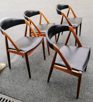 Spisebord m/stole, Palisander, Kai Kristiansen model 31