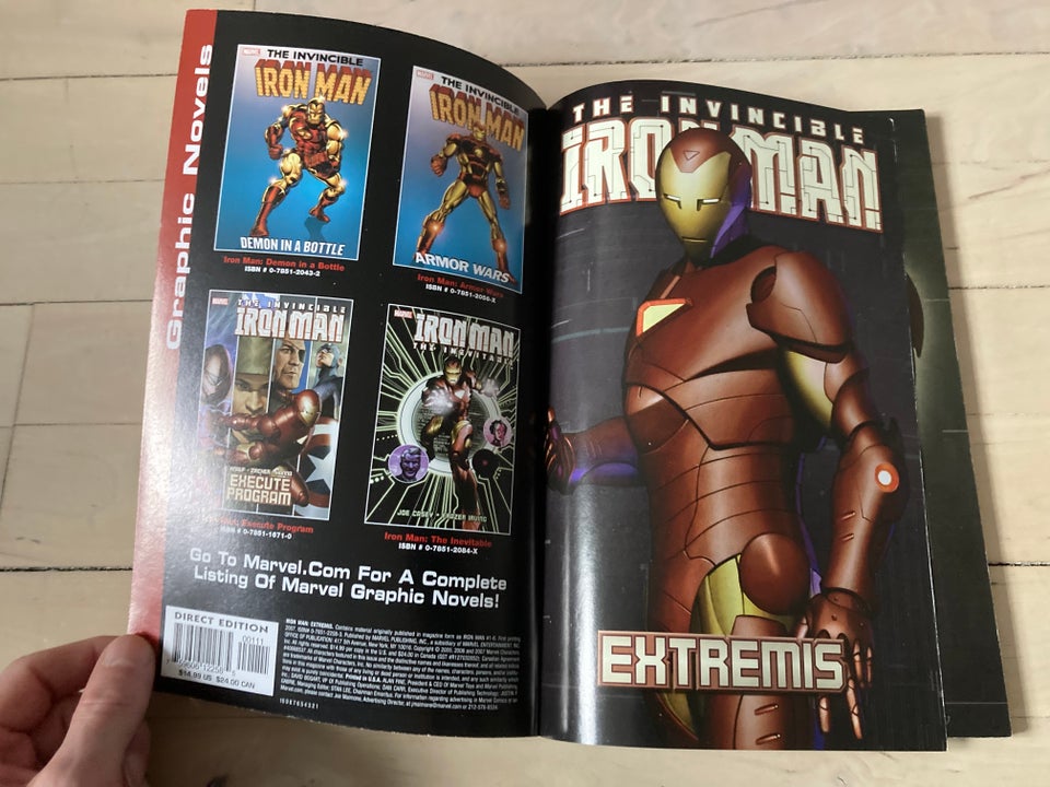 Invincible Iron Man - Extremis, Marvel, Tegneserie