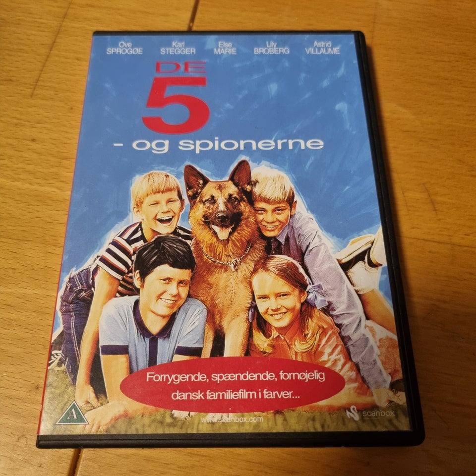 De 5 og spionerne, DVD, familiefilm