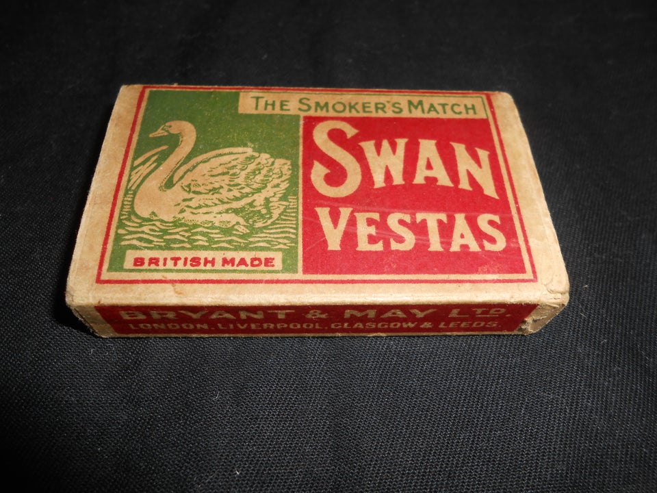 Tændstikæsker, Swan Vestas fra ca 1950