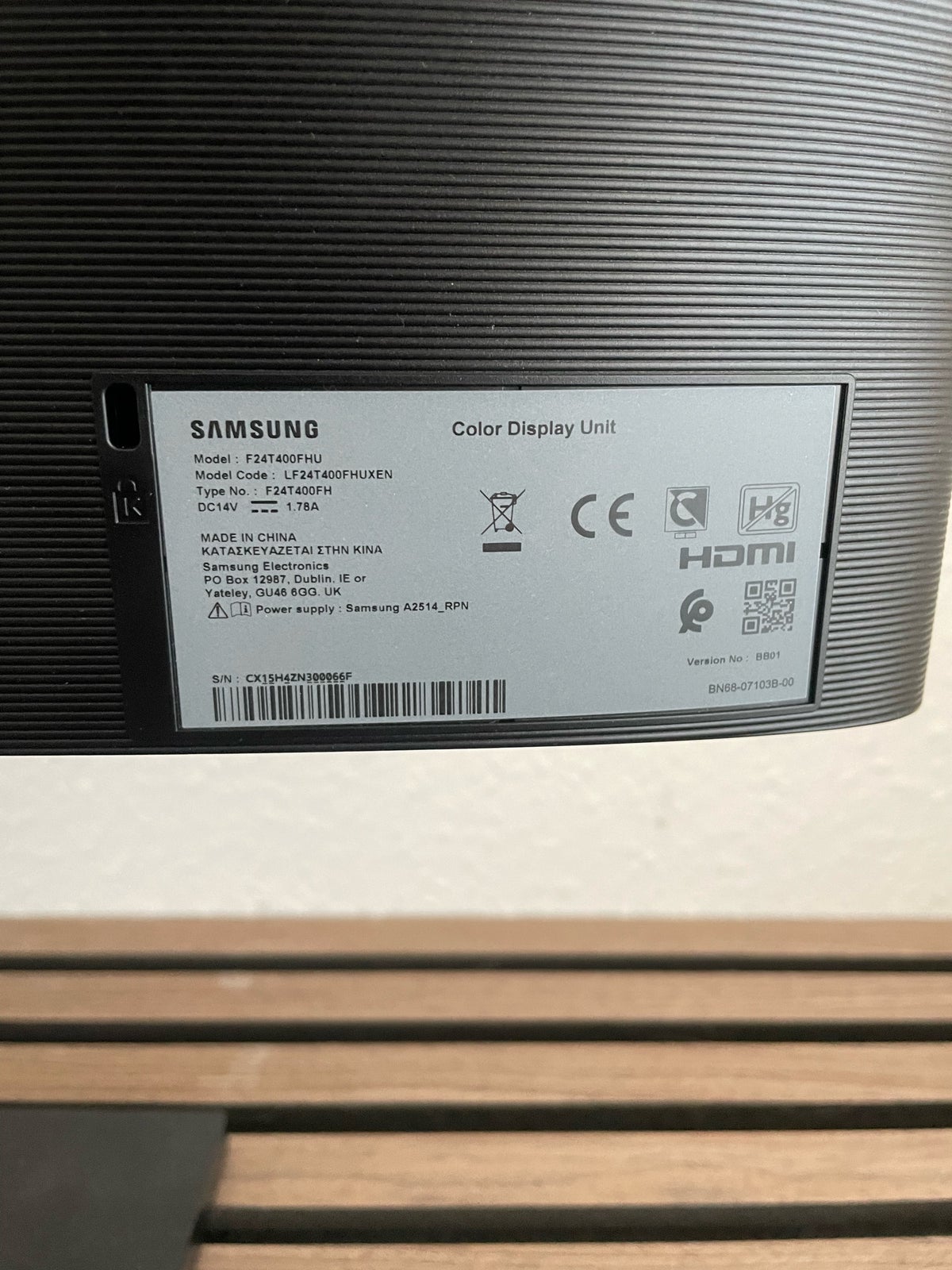 Samsung, F24T400FHU, 24 tommer