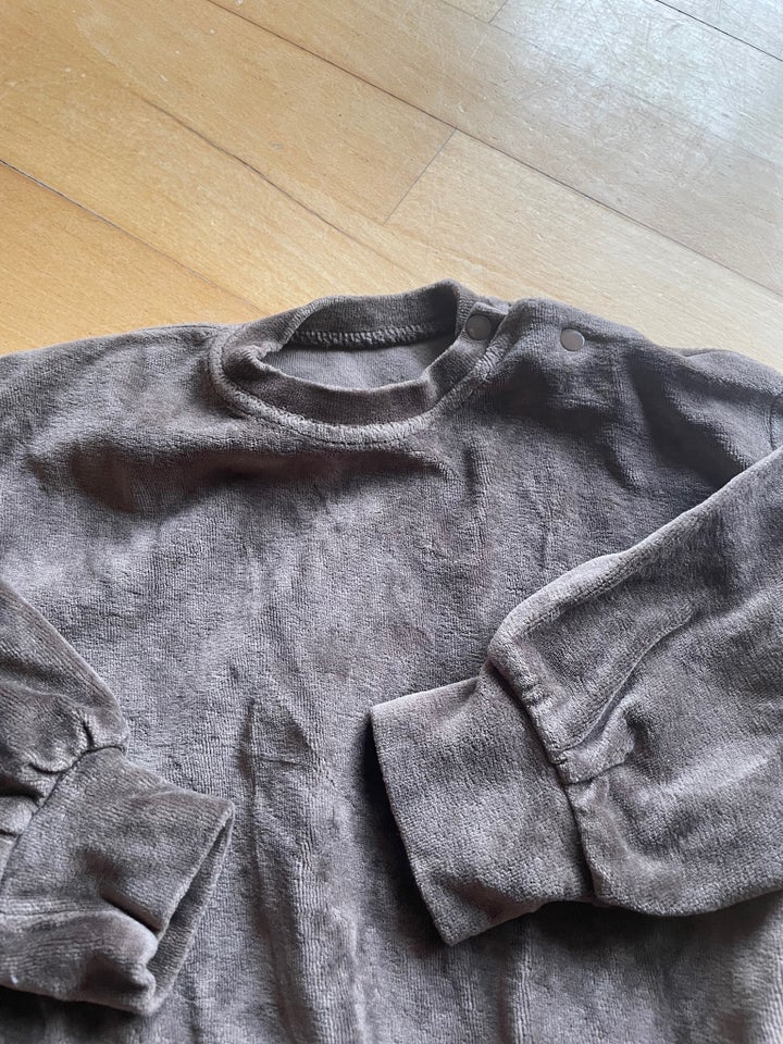 Bluse, Velour/bomuld, Poudre Organic