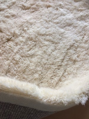 Løse tæpper, b: 170 l: 240, Hvid ryatæppe 100 % uld. 3 kg. pr m2