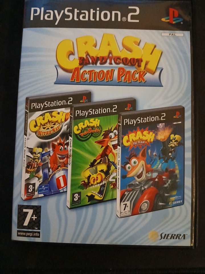 Crash bandicoot action pack til PS2, PS2