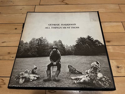 LP, George Harrison , Al things must past, Rock, Vinyl boxsæt fra 1970’erne med 3 vinyler (6sider) i