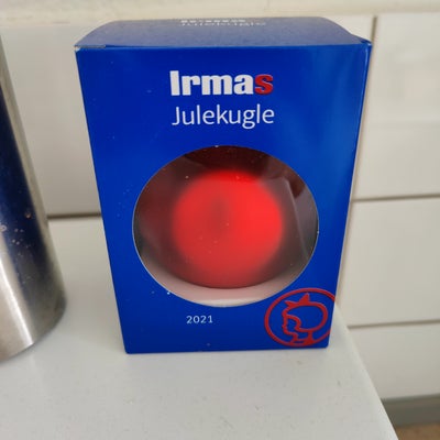 Julekugle, Produkt - Irma Julekugle
Farve - Rød/Hvid
Mærke - Irma
Salgspris - 299.00kr
Betalingsform