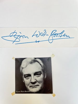 Autografer, Skuespiller, Bjørn Watt-Boolsen ( Olsen Banden & Matador )