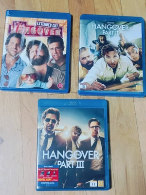 The Hangover Triologi, Blu-ray, komedie, Alle tre Hangover filmene

Har danske undertekster 

Disc h