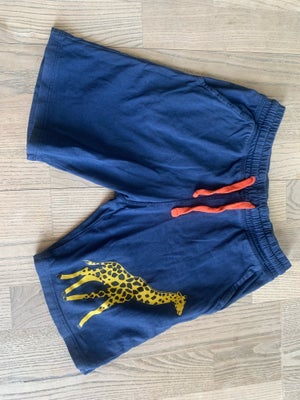 Shorts, Shorts, H&M, str. 122, Superfine bomuldsshorts i mørkeblå med en giraf foran på låret og en 