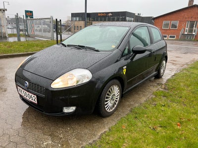 Fiat Grande Punto, Benzin, 2006, km 88000, sortmetal, ABS, airbag, 3-dørs, centrallås, startspærre, 