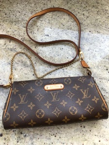 Louis Vuitton, Bags, Trades Ok Auth Eva Damier Ebene Crossbody