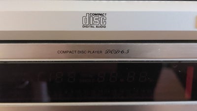 CD afspiller, Denon, DCD 6.5, Perfekt, Superfin CD afspiller i titanium look.