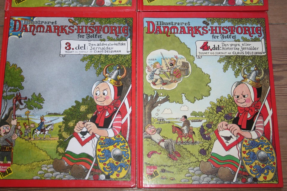 Deleurans Danmarkshistorie 1 - 4, Tegneserie