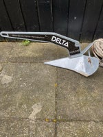Delta Lewmar 6 kg Anker med kæde og tov