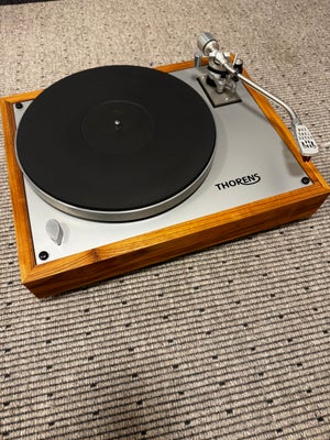 Pladespiller, Thorens, Renoveret, Perfekt, Thorens pladespiller renoveret med ny plint og med Ortofo