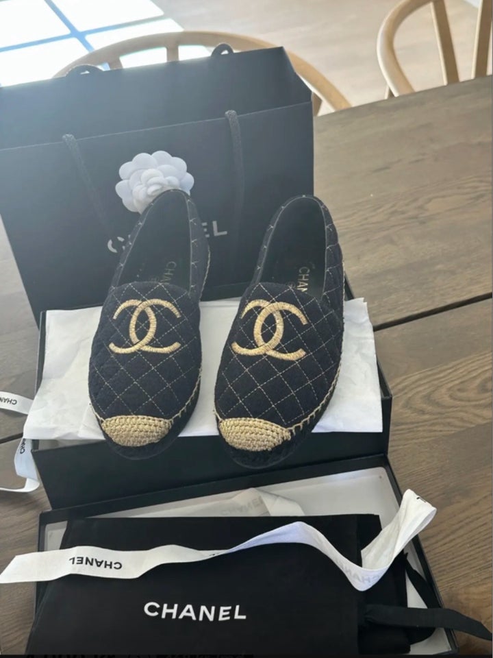 Ballerinasko, str. 39, Chanel espadrilles - fremstår som