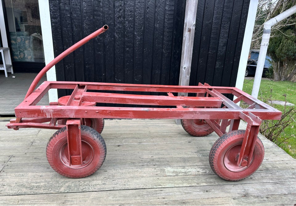 Trækvogn, Rød ca. 1x2 meter