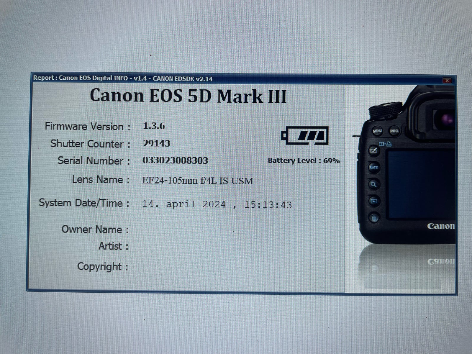 Canon, 5D Mark III, spejlrefleks