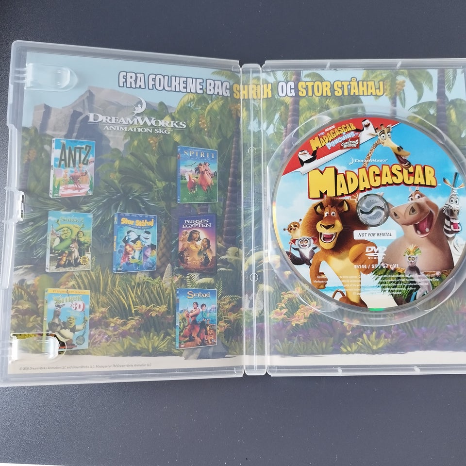 Madagascar., DVD, tegnefilm