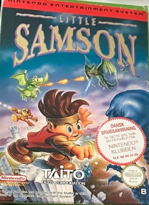 Nes Little Samson, NES, anden genre, Little Samson Nes spil stadig i intakt kasse med manual og vejl