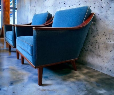 Anden arkitekt, 2 x lænestole, 2 stk arkitekttegnet lænestole fra 1950’erne. Fremstår i pæn brugt st