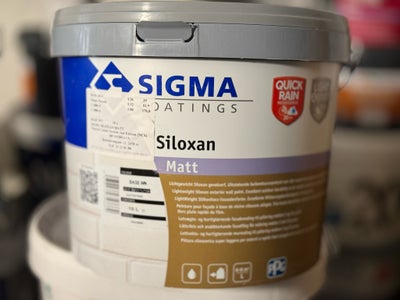 Siloxan, Sigma, 10 liter, Lysgrå NCS-2000-N, Facademaling
Sigma Siloxan i farven lysvelour grå NCS 2