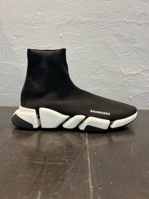 Sneakers, Balenciaga Speed 2.0 str.43, str. 43,  Sort/hvid,  Ubrugt, Sporty løbesko-inspirerede fash