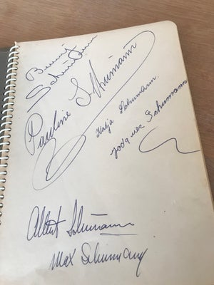Autografer, Cirkusautografer, Autografer fra Cirkus Schumann 1962 med familien Schumann og andre art
