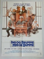 Filmplakat., motiv: IND OG BRUMME MED DE DUMME.1985.Jeff