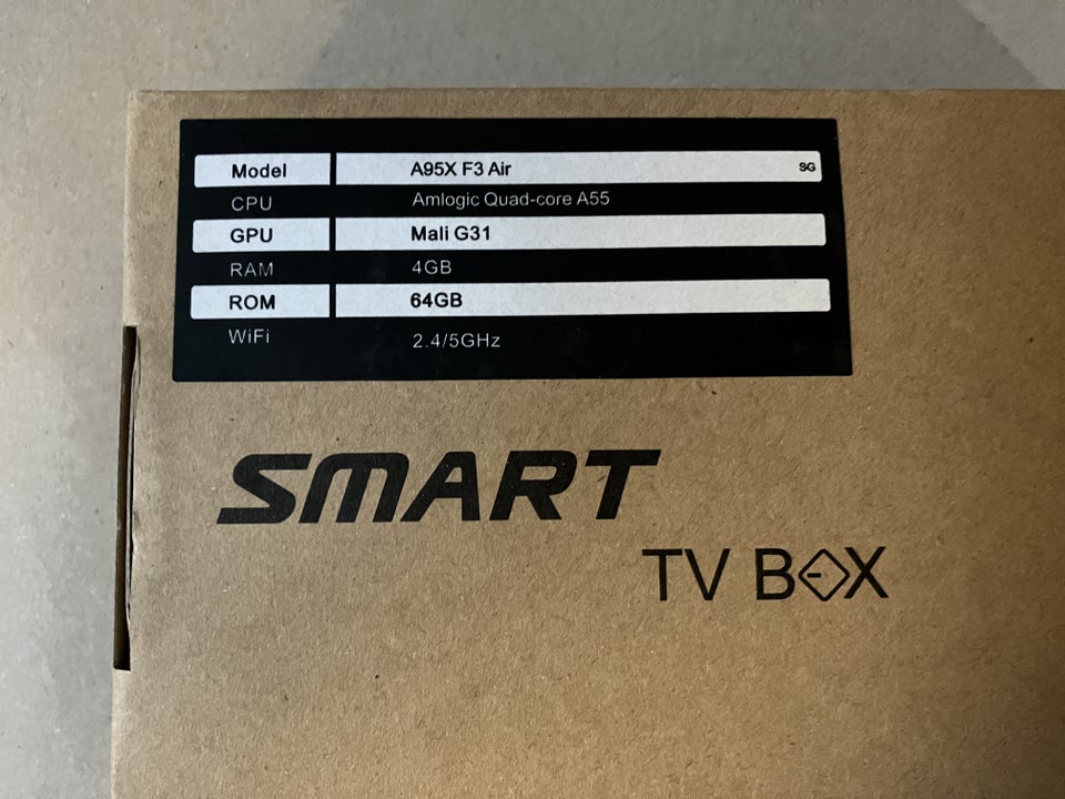 [SOLGT] Smart TV Box (Android TV), A95X F3 Air, Perfekt