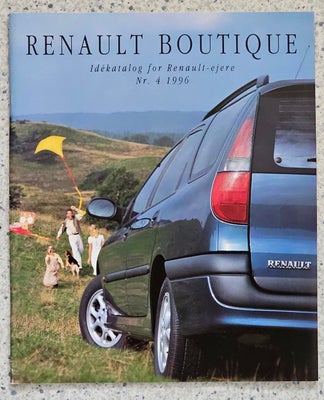 Biler, Renault Boutique, Idekatalog for Renault ejere 1996

Renault Boutique  -  54 sider

Aldrig læ