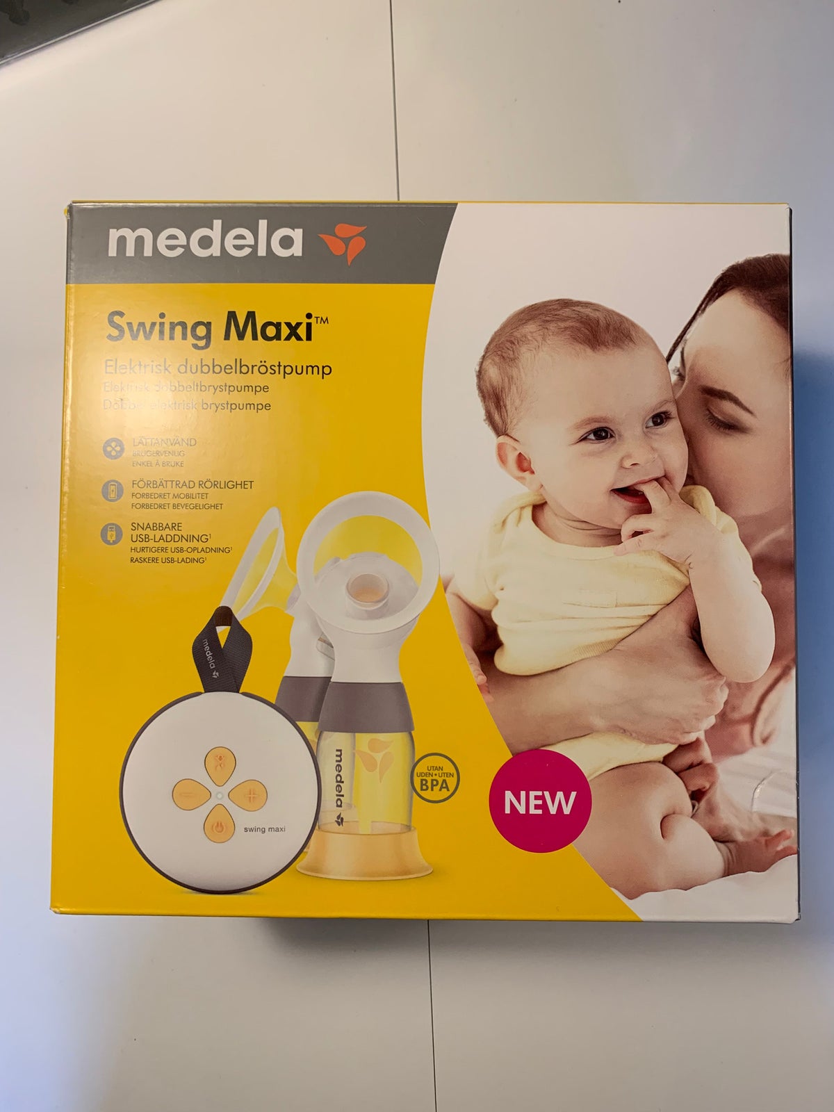 Medela Swing Maxi elektrisk dubbelbröstpump, 1 st