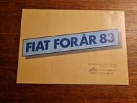 Fiat salgskatalog fra 1983, stemplet fra Engstr...