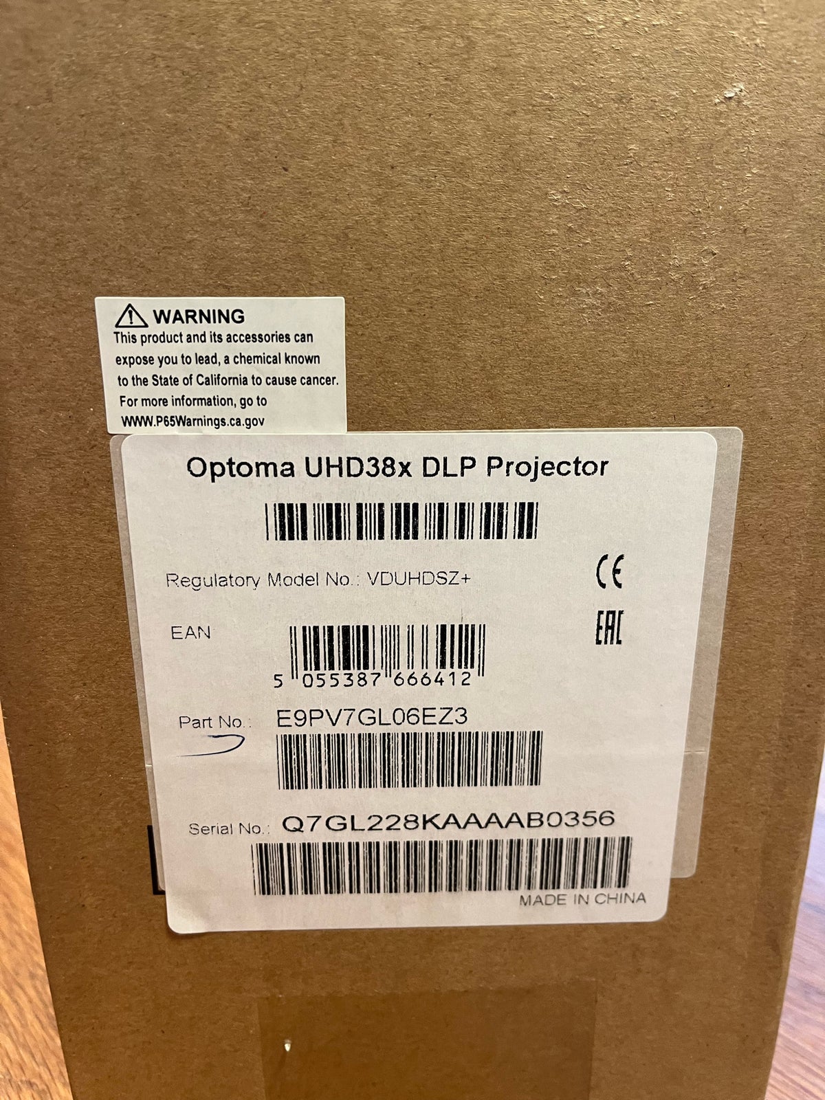 Projektor, Optoma, UHD38x DLP