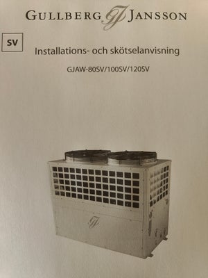 Varmepumpe, Gullberg Jansson, Kraftig luft-til-vand, 27 kWh. 12 år gammel, fungerer perfekt!